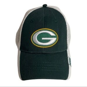 Green Bay Packers mesh adjustable hat NFL logo hat casual team gear athletic